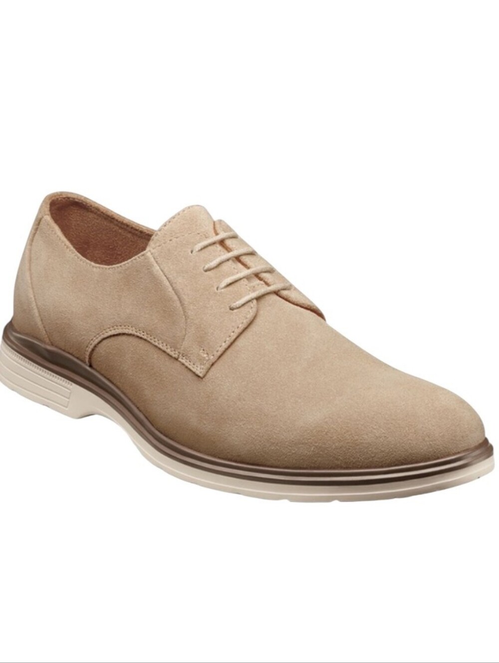 Stacy Adams Tayson Men’s Suede Plain Toe Lace Up Oxford Shoe - Size 11